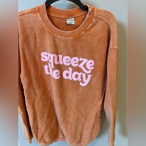 Chicka-d ribbed sweatshirt